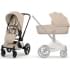 Коляска Cybex Priam V Rosegold Style Collection 2 в 1 Cozy Beige