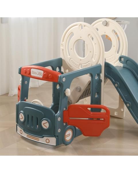 Игровой комплекс с горкой UNIX Kids Bus 171 см Red