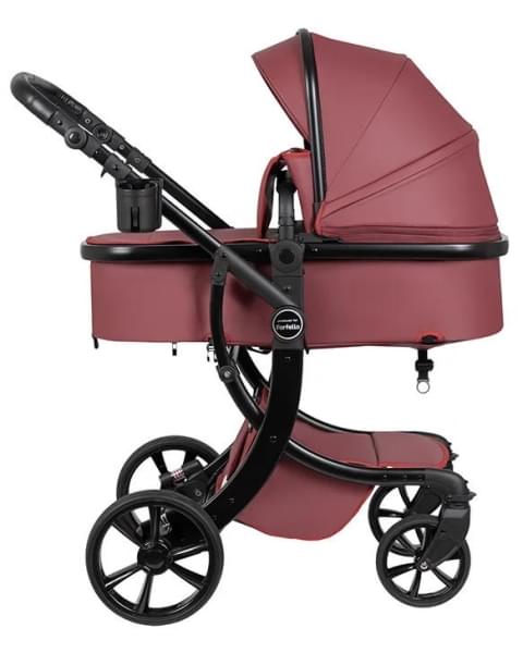 Коляска трансформер Aimile Adventurer бургунди-темный