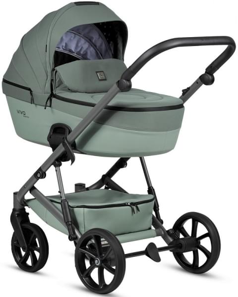 Детская коляска Tutis Viva 6 Plus Essential 3 в 1 с автокреслом Elo Lux EduSky Black 1612039 Sage