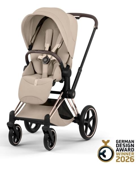Коляска Cybex Priam V Rosegold Style Collection 2 в 1 Cozy Beige