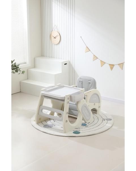 Стул для кормления UNIX Kids Cloud Трансформер (3 in 1) Grey
