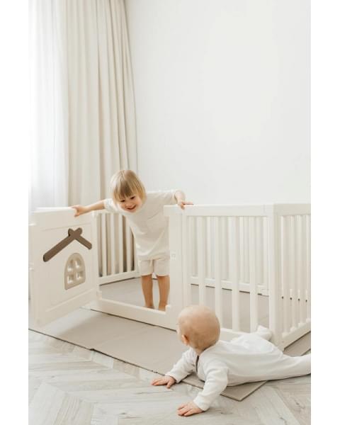 Большой детский игровой манеж UNIX Kids Classic Tree House 150 x 180 Camel