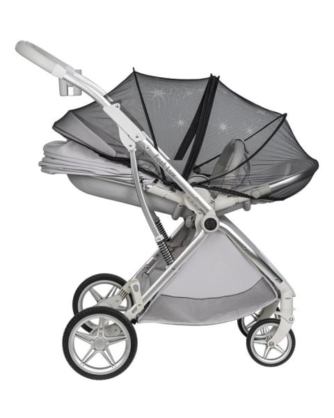 Детская прогулочная коляска Farfello Fest Lux Светло-серый/Light grey FL-14 цветная рама