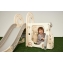 Игровой комплекс с горкой UNIX Kids Bus 171 см Grey