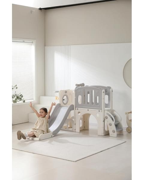 Игровой комплекс с горкой UNIX Kids Star Grey