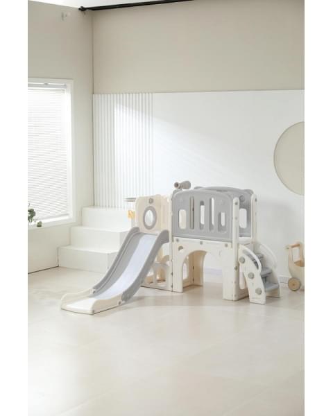 Игровой комплекс с горкой UNIX Kids Star Grey