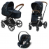 Коляска 3 в 1 Cybex Priam III Jewels of Nature шасси Chrome Brown, Jewels of Nature (Темно-синий)