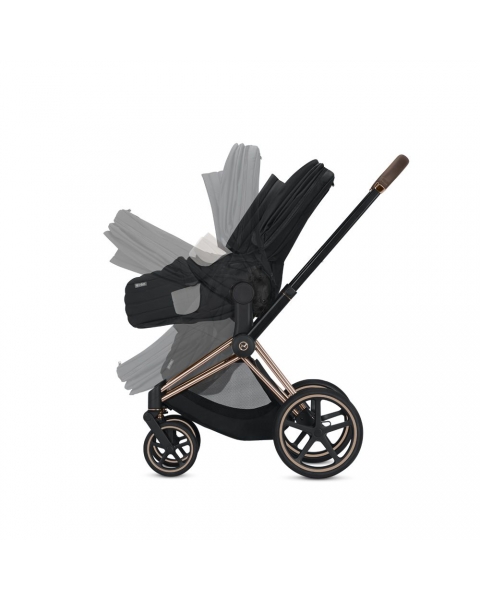 Коляска 3 в 1 Cybex Priam III Jewels of Nature шасси Chrome Brown, Jewels of Nature (Темно-синий)