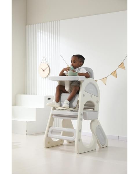 Стул для кормления UNIX Kids Cloud Трансформер (3 in 1) Grey