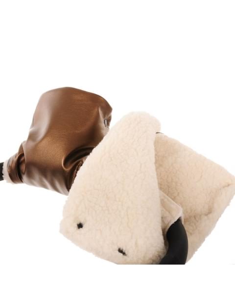 Муфты-варежки Pituso, Бронза (Эко-кожа)