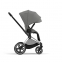 Коляска прогулочная Cybex Priam IV шасси Chrome Black, Soho Grey (Серый)
