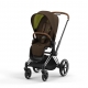 Коляска прогулочная Cybex Priam IV шасси Chrome Brown, Khaki Green (Хаки)