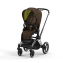 Коляска прогулочная Cybex Priam IV шасси Chrome Black, Khaki Green (Хаки)