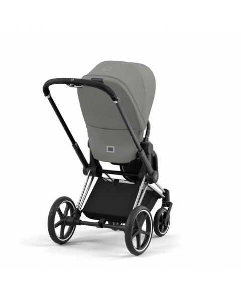 Коляска прогулочная Cybex Priam IV шасси Matt Black, Soho Grey (Серый)