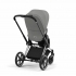 Коляска прогулочная Cybex Priam IV шасси Matt Black, Soho Grey (Серый)