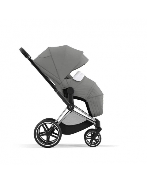 Коляска прогулочная Cybex Priam IV шасси Matt Black, Soho Grey (Серый)