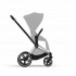 Коляска прогулочная Cybex Priam IV шасси Matt Black, Soho Grey (Серый)