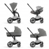 Коляска прогулочная Cybex Priam IV шасси Matt Black, Soho Grey (Серый)