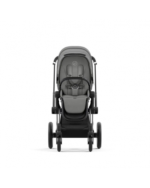 Коляска прогулочная Cybex Priam IV шасси Matt Black, Soho Grey (Серый)