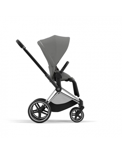 Коляска прогулочная Cybex Priam IV шасси Matt Black, Soho Grey (Серый)