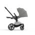 Коляска прогулочная Cybex Priam IV шасси Matt Black, Soho Grey (Серый)