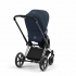 Коляска 2 в 1 Cybex Priam IV шасси Rose Gold, Nautical Blue (Темно-синий)