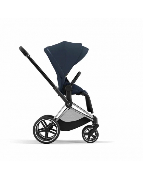 Коляска 2 в 1 Cybex Priam IV шасси Rose Gold, Nautical Blue (Темно-синий)