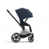 Коляска 2 в 1 Cybex Priam IV шасси Rose Gold, Nautical Blue (Темно-синий)