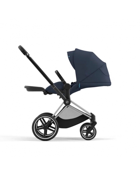 Коляска 2 в 1 Cybex Priam IV шасси Rose Gold, Nautical Blue (Темно-синий)