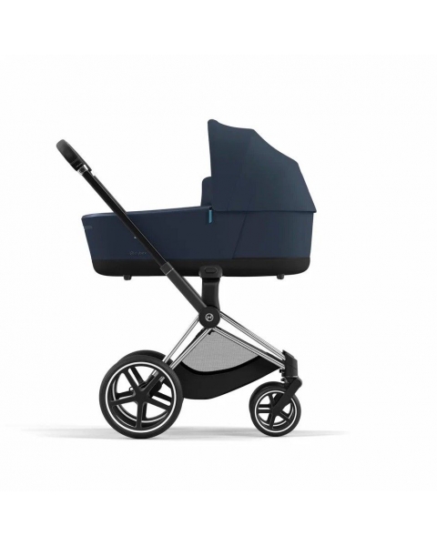 Коляска 2 в 1 Cybex Priam IV шасси Rose Gold, Nautical Blue (Темно-синий)