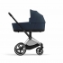 Коляска 2 в 1 Cybex Priam IV шасси Rose Gold, Nautical Blue (Темно-синий)