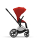 Коляска 3 в 1 Cybex Priam IV шасси Chrome Brown, Autumn Gold (Оранжевый)