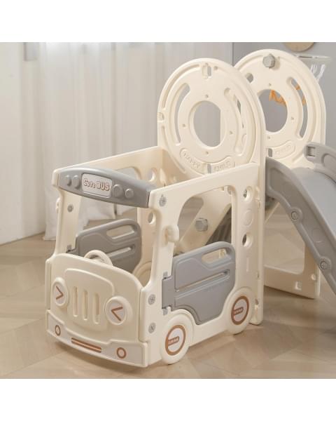 Игровой комплекс с горкой UNIX Kids Bus 171 см Grey