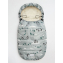 Конверт зимний меховой Amarobaby Snowy Travel, Пингвины / Cерый, 105 см