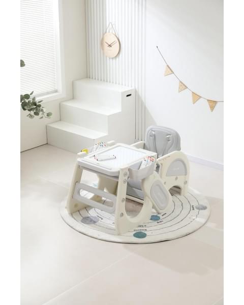 Стул для кормления UNIX Kids Cloud Трансформер (3 in 1) Grey