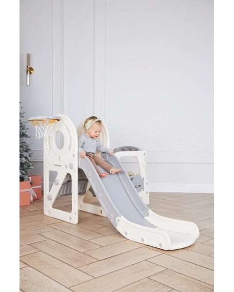 Игровой комплекс с горкой UNIX Kids Bus 171 см Grey