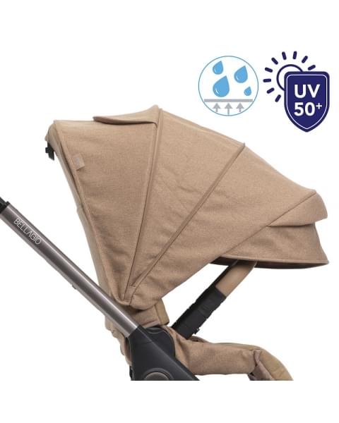 Коляска 2 в 1 Chicco Bellagio, Caramel (Карамель) без накидки на ножки