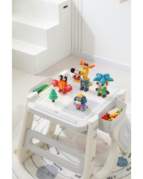 Стул для кормления UNIX Kids Cloud Трансформер (3 in 1) Grey