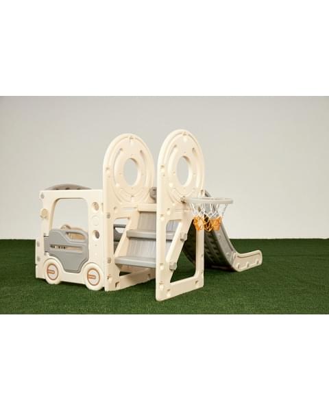 Игровой комплекс с горкой UNIX Kids Bus 171 см Grey