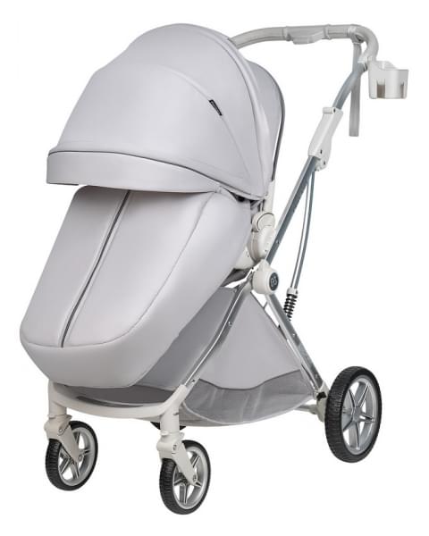 Детская прогулочная коляска Farfello Fest Lux Светло-серый/Light grey FL-14 цветная рама