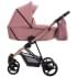 Детская коляска Bebetto Yoddi Premium Class 2 в 1 05 розовая кожа рама бронза