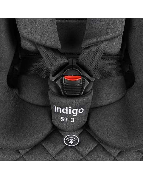 Автокресло Indigo AERO ST-3 0+1+2+3 (0-36 кг) т. серый лен