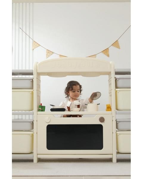 Кухня детская UNIX Kids Cook & Store 8 ящиков Grey