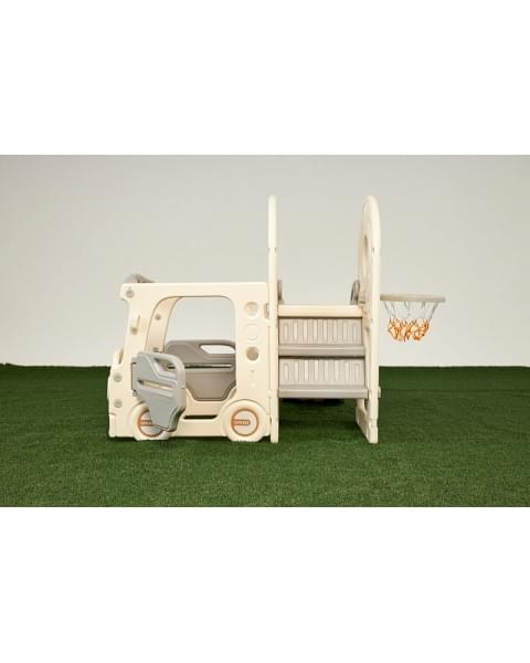 Игровой комплекс с горкой UNIX Kids Bus 171 см Grey