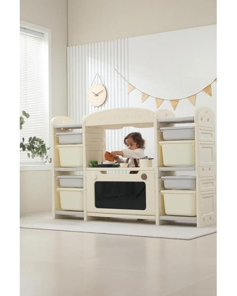 Кухня детская UNIX Kids Cook & Store 8 ящиков Grey