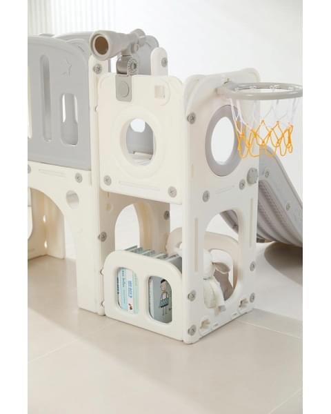 Игровой комплекс с горкой UNIX Kids Star Grey