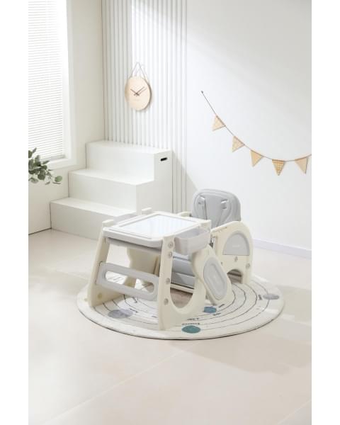 Стул для кормления UNIX Kids Cloud Трансформер (3 in 1) Grey