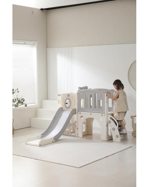 Игровой комплекс с горкой UNIX Kids Star Grey