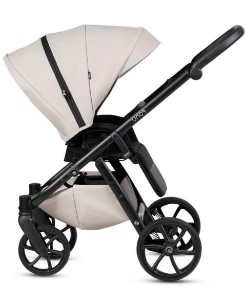 Детская коляска Tutis Uno 6 Plus Leather collection 3 в 1 с автокреслом Elo Lux EduSky Black 1402151 Latte